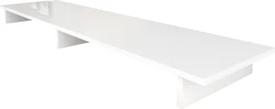 Produktbild von Vladon TV-Aufsatz Game,  Germany, Aufsatz für TV-Boards zur Erhöhung, Weiß matt/Weiß Hochglanz (138,5 x 9,5 x 34,5 cm)