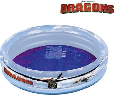 Produktbild von Dragons 3-Ring Poolaufgeblasen ca. 100x23 cmunaufgeblasen ca. 95x30 cm