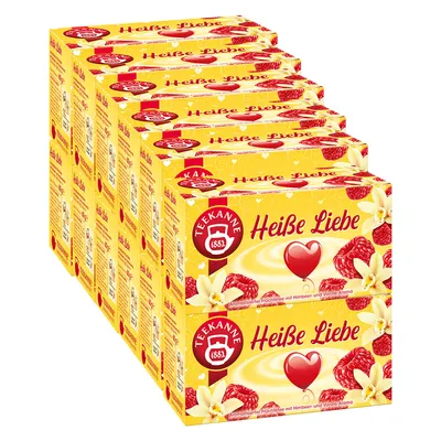 Immagine prodotto di Teiera Hot Love al gusto di lampone e vaniglia 45g confezione da 12 pezzi