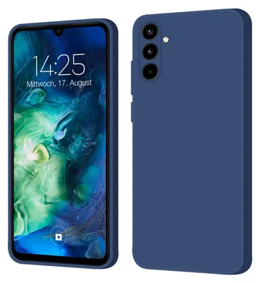 Produktbild von Hülle für Samsung Galaxy A35 5G Case Cover Bumper Smartphone Softgrip Schutzhülle Farbe: Blau