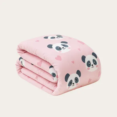 Produktbild von HappyBed - Bettdecke aus 100% Baumwolle 140x200 cm - Waschbare Bettdecke ohne Bezug - Bedruckte Bettdecke ohne Bezug - Bettwäsche - Peter Panda