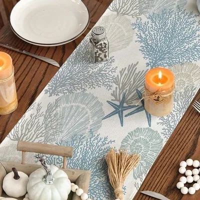 Immagine prodotto di Cuscino da esterno impermeabile per divano, colore blu, dimensioni 40 x 240 cm