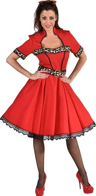 Produktbild von M220111-L rot-sheeba Damen Boogie Woogie Rock 'n Roll Tanzkleid Gr.L=44