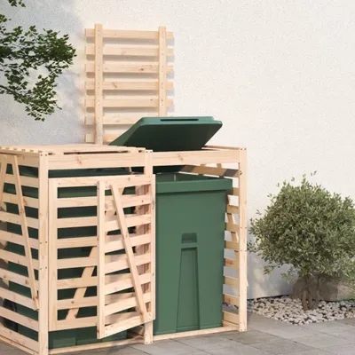Produktbild von (Angebot 2026)Erweiterung für Mülltonnenbox Massivholz Kiefer GermanyMöbel 37770 - Mülltonnenboxen