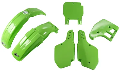 Produktbild von Verkleidungskit UFO PLAST 6-teilig Verkleidungssatz Kunststoff für Kawasaki KX 125 ccm Bj. 1989, Farbe:grün OEM