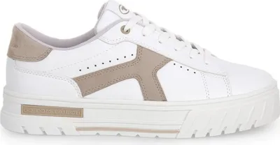 Produktbild von Tom Tailor  Damenschuhe Schnürschuhe Sportive Schnürer Weiß Freizeit, Schuhgröße:38 EU