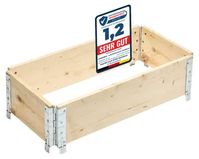 Produktbild von Garronda Holzaufsatzrahmen für Palette Aufbewahrungskiste aus Holz Hochbeete Holzkiste
