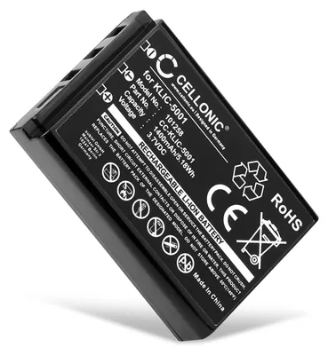 Immagine prodotto di CELLONIC 1x Batteria per Fotocamera Compatibile con Kodak Easyshare DX6490, Easyshare DX7590, Easyshare DX7630, KLIC-5001 – (1400mAh, 3.7V)