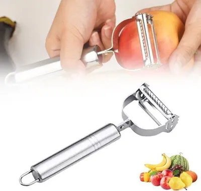 Produktbild von Famanu 3-in-1 Gemüseschäler - Schnelles Schälen für Kartoffeln, Karotten und Obst