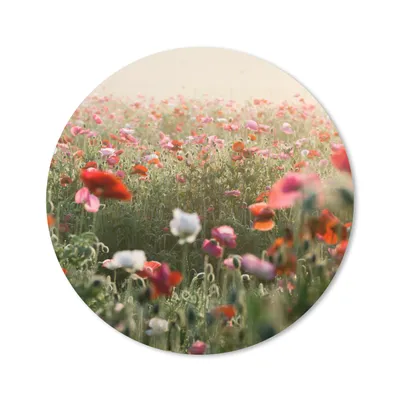 Produktbild von MuchoWow® Mauspad Mousepad Mohn - Farben - Pastell 50x50 cm - Mousepads - Maus Mat - Pad - Mausunterlage - Vinyl