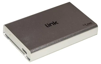 Produktbild von LINK LKLOD254, HDD-Gehäuse, 2.5", SATA, USB Anschluss, Silber, Weiß