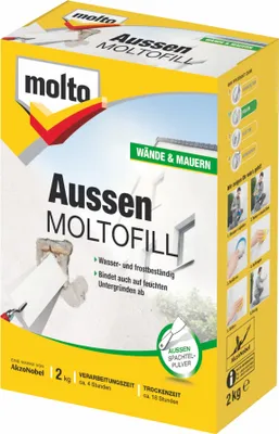 Produktbild von Molto Reparaturspachtel Moltofill Außen Weiß 2 kg Spachtelpulver