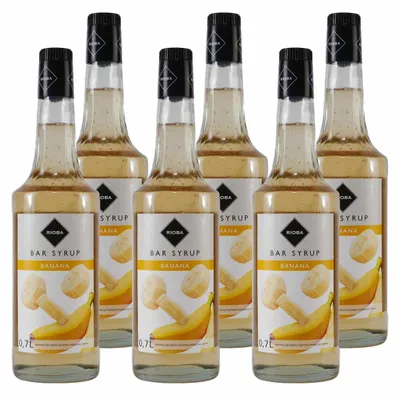 Produktbild von Rioba Banana (Banane) Syrup (6 x 0,7L)