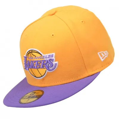 Produktbild von New Era 59 Fifty Los Angeles Lakers Yellow / Purple 7 5/8