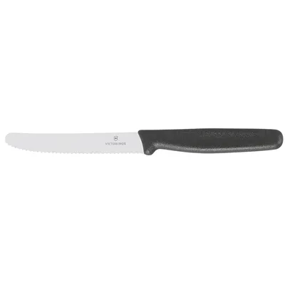 Produktbild von Victorinox 5.0833 Tafelmesser, Tomatenmesser, rund, Klinge 11cm, schwarz