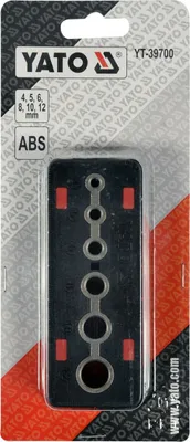 Immagine prodotto di Dima di foratura di precisione Dima di foratura DrillBlock - Ad angolo retto con 6 boccole Ø 4-12 mm