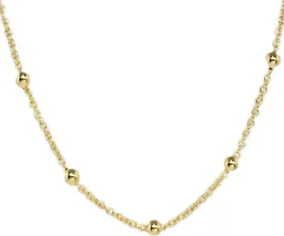 Produktbild von Damen Kette echt Gold 333 (8kt) Ankerkette mit Kugeln 42 cm