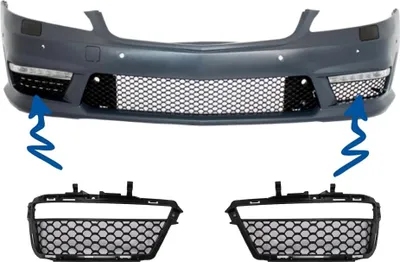 Produktbild von Frontseitengitter Nebelscheinwerfer DRL für Mercedes S W221 2005-2012 S63 S65 Look.