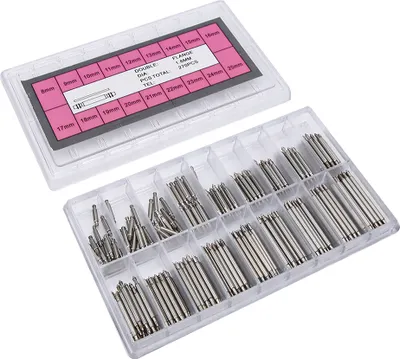 Produktbild von 270 Stück/Box 1,8 mm professionelles Uhrenarmband-Federstege, Verbindungsstifte, Reparaturzubehör