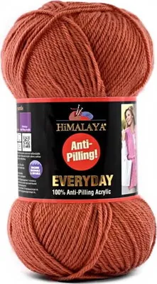 Produktbild von Himalaya Everyday Wolle, 100g/250m, Anti-Pilling, Ziegel, Weich & Kuschelig für Strickprojekte