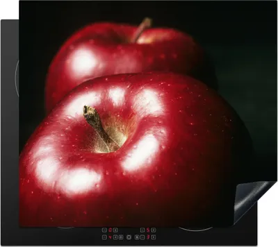 Produktbild von KitchenYeah© Herdabdeckplatte Apfel - Rot - Obst , 59x52cm, Küche Deko, Glaskeramikkochfeld Herdabdeckung, Abdeckplatte fùr Kochfeld