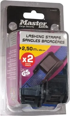 Immagine prodotto di Cinghia di fissaggio Master Lock 2,50 m con morsetto 3110EURDATCOL