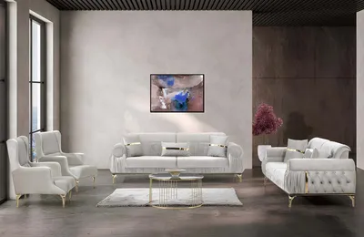 Produktbild von LİZA Polstergarnitur: 3+1 / Farbe: Beige
