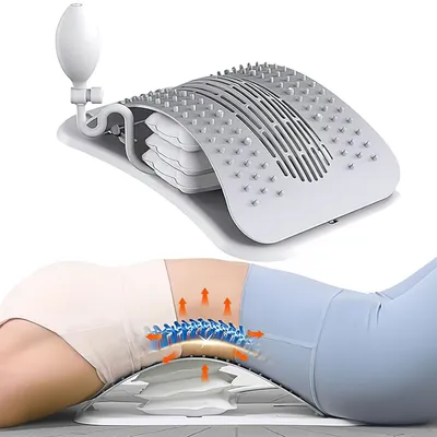 Produktbild von Rückendehner, Rückenstrecker, Rückenmassagegerät, Back Stretcher, Rückenmassage, Rückentrainer für Bandscheibenvorfälle, Skoliose, Lendenwirbelstütze