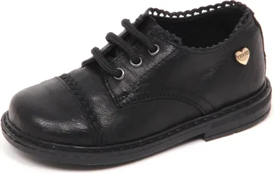 Produktbild von E1434 scarpa bimba nero TWIN-SET SIMONA BARBIERI Lederschuh Kind Mädchen