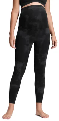 Obrázek produktu pro CRZ YOGA Legíny pro těhotné, model "Matterschaft", délka 64 cm, barva černá s tie-dye vzorem, velikost 42
