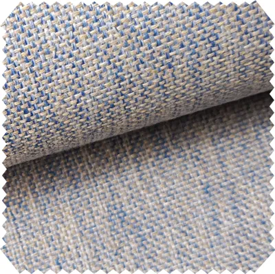 Produktbild von novely® LARISO - Gewebter Polsterstoff - Melierter Möbelstoff - Flachgewebe - Meterware 1lfm - Farbe: 73 Hellblau Beige