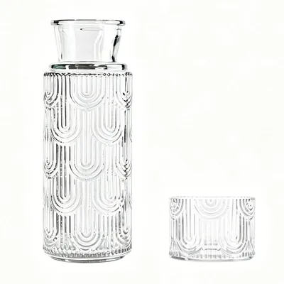Glaskaraffe mit Deckel, 630 ml, Borosilikatglas, transparent