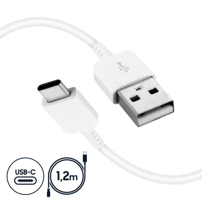 Produktbild von Original Samsung USB C Kabel EP-DN930CWE 1,2 m Weiß robustes Ladekabel Typ-C Schnellladekabel Datenkabel