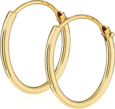 Produktbild von Paar 375 Gelb Gold Creole 15mm 3756