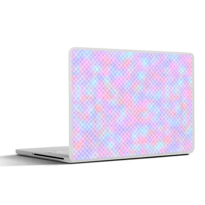 Produktbild von MuchoWow® Laptop Aufkleber Sticker Cover Design - Geometrie - Rosa 32.5x23.5 cm - Sticker für Laptop - Selbstklebend