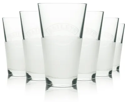 Produktbild von 6x Baileys Glas 0,3l Heißgetränkeglas Longdrinkgläser Elegantes Satiniertes Design