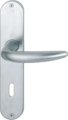 Produktbild von HOPPE Langschild-Garnitur Atlanta Messing satiniert verchromt M1530/302 - 2132251