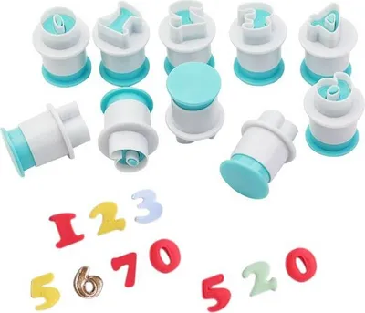 Obrázek produktu pro Vykrajovátka s pístem číslice - Cakesicq