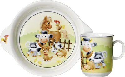 Produktbild von Ritzenhoff & Breker Kindergeschirr Hoftiere 2 teilig