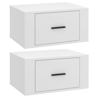 Obrázek produktu pro Nástěnné noční stolky 2 ks bílé 50x36x25 cm