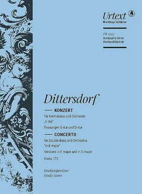Immagine prodotto di Concerto per contrabbasso e orchestra (Concerto per contrabbasso) in Re maggiore, Krebs, 172