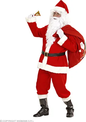 Produktbild von Komplettes Weihnachtsmann Kostüm mit Verkleidung und Perücke M/L