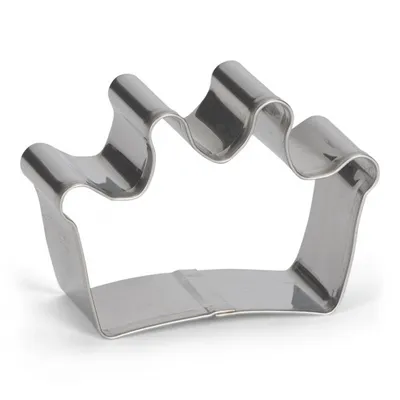 Produktbild von hervorstehende Form Krone 6 cm rostfreier Stahl silber
