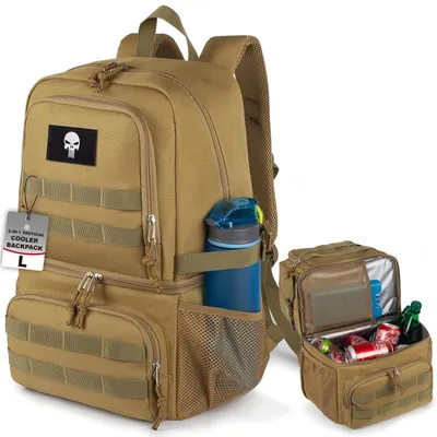 Produktbild von Kühlrucksack Herren 2 Fächer isoliert auslaufsicher 30x20x47cm Braun
