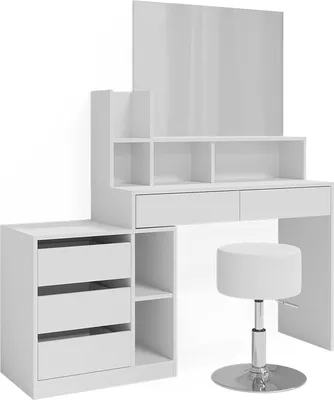 Produktbild von Schminktisch Vicco Anja Weiß 139.8 cm mit Hocker, Model 41332
