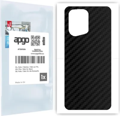 Produktbild von apgo Rückseite Schutzfolie für Oppo Find X5 Pro -  Hinten Schutzfolie Carbon, Rückseite Folie schützt vor Kratzern und Fingerabdrücken