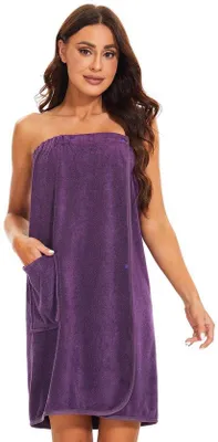 Produktbild von Sauna-Kilt für Damen in Paarfarbe, XL, mit Druckknöpfen und Elastik.