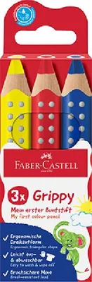 Immagine prodotto di Matite colorate Faber-Castell Grippy, confezione da 3 pezzi