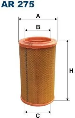 Produktbild von FILTRON Luftfilter AR 275, 219 mm Höhe, 126 mm Außendurchmesser, 85 mm Innendurchmesser