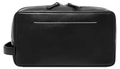 Productafbeelding van FOSSIL toilettas Westover Dopp Kit Black zwart